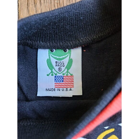 Vtg Bull Frog Surf The Beach 90s Toddler Black T-Shirt Sz 2T NOS New With Tags - Picture 3 of 8